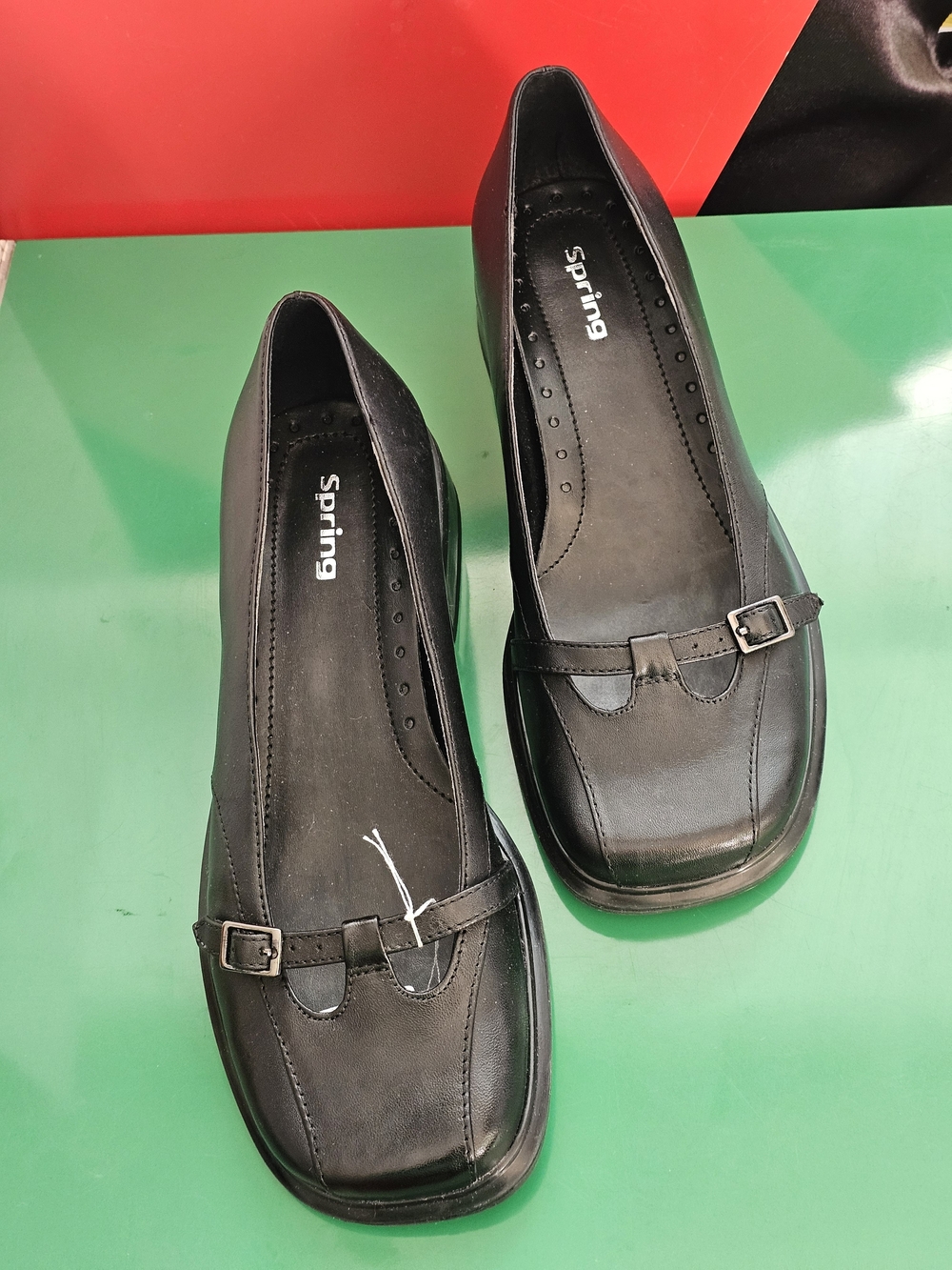 ❗️Women's Black  SPRING  MARY - JANE Slip-On Loafers with Buckle NWOB ❗️